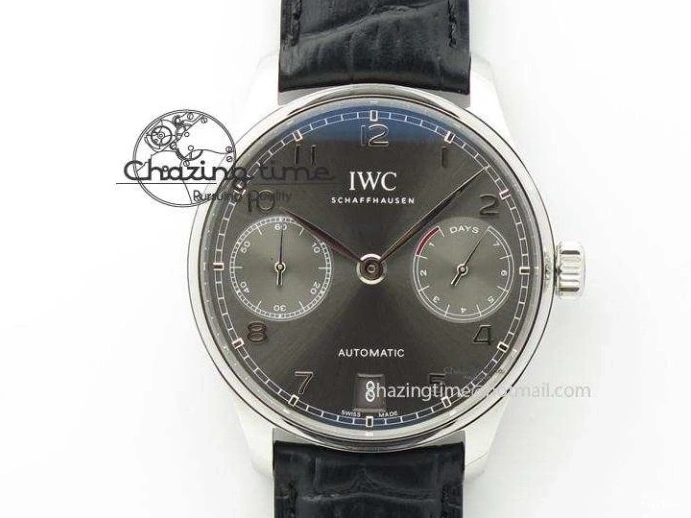 MIROTIME 1219 Affordable Portuguese Real PR Real Annual Calendar IW5035 ZF 1:1 Best Edition White Dial Blue Markers on Blue Leather Strap A 7143